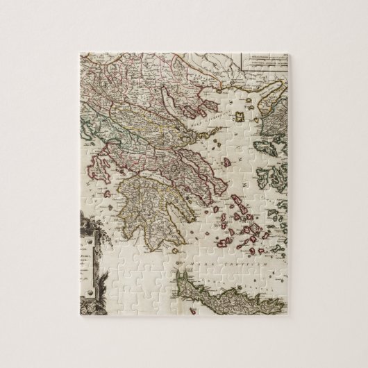 古代ギリシアの1752地図 ジグソーパズル (縦)