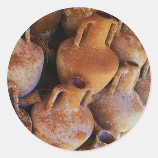 古代ギリシャのアンフォラス ラウンドシール (正面)