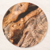 古代ギリシャのオリーブツリートランクプリント ラウンドペーパーコースター (正面)