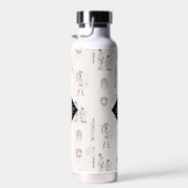 古代ギリシャのギリシャの歴史パターンモノグラム ウォーターボトル (右面)