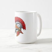 古代ギリシャのコリント式ヘルメット コーヒーマグカップ (正面右)