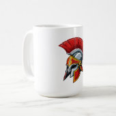 古代ギリシャのコリント式ヘルメット コーヒーマグカップ (正面左)