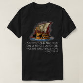 古代ギリシャのストイック哲学エピテトス・ストイシズム Tシャツ (デザイン正面)