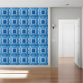 古代ギリシャのタイル青と白の壁の床タイル タイル