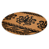 古代ギリシャのタコ、波のパターン カッティングボード (角)