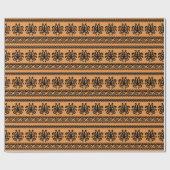 古代ギリシャのタコ、波のパターン ラッピングペーパー (フラット)