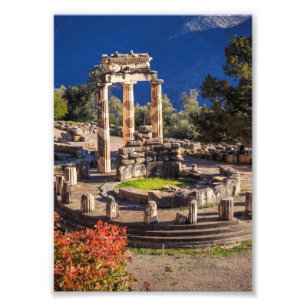 古代ギリシャのデルフィ - クラシックな遺跡の写真プリント フォトプリント