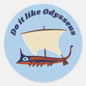 古代ギリシャのトリレメ:オデュッセウスのように ラウンドシール (正面)