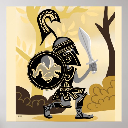 古代ギリシャのホプリテ ポスター (正面)
