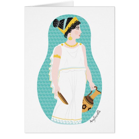 古代ギリシャのマトリヨスカカード (正面)