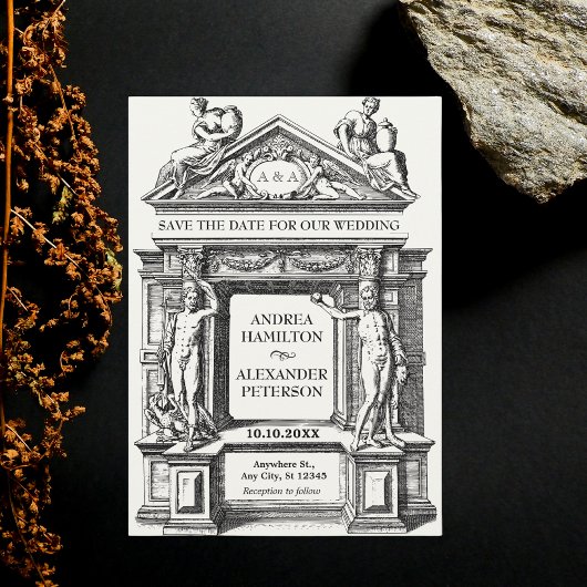 古代ギリシャのローマ結婚建築 セーブザデート