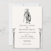 古代ギリシャの兵士の帝国 招待状 (正面)