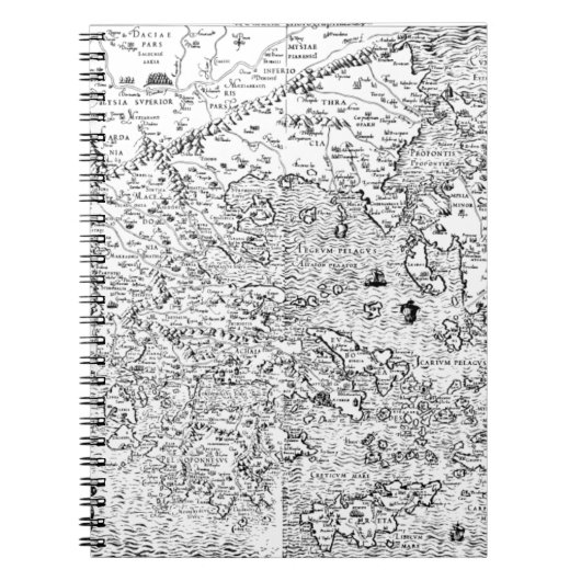 古代ギリシャの地図 ノートブック (正面)