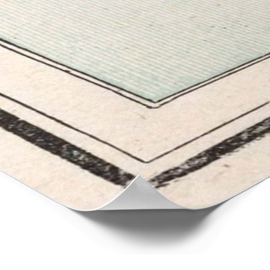 古代ギリシャの地図(1901年) ポスター (角)