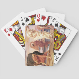 古代ギリシャの女の子が小石を拾う トランプ