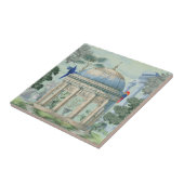 古代ギリシャの寺庭園マカオバードピクシーグリーン タイル (側面)