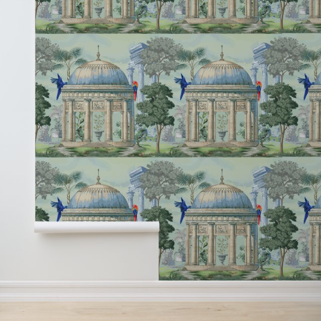 古代ギリシャの寺庭園マカオバードピクシーグリーン 壁紙 (アプリケーション)