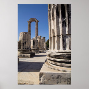 古代ギリシャの寺院跡 ポスター