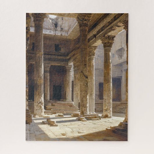 古代ギリシャの寺院遺跡 ジグソーパズル (縦)