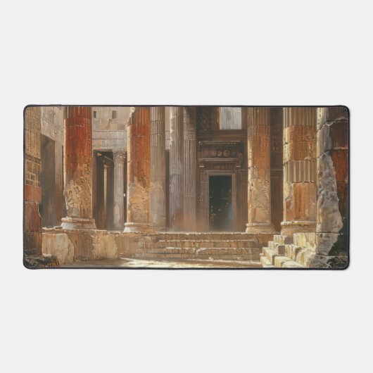 古代ギリシャの寺院遺跡 デスクマット (正面)