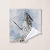 古代ギリシャの彫像アテナ バスタオルセット (ウォッシュタオル)