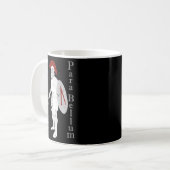 古代ギリシャの戦士の歴史ラテンSi Vis Pacem P コーヒーマグカップ (正面左)