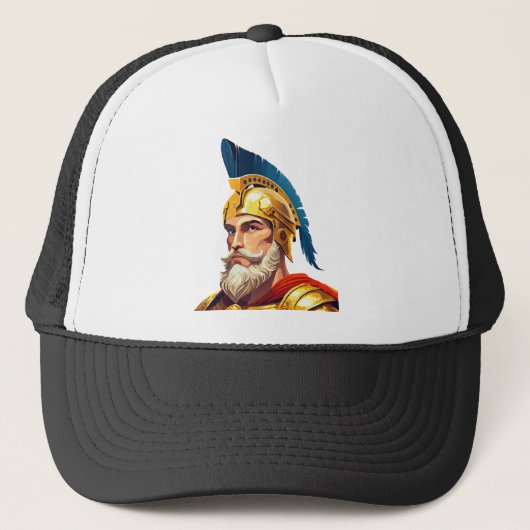 古代ギリシャの戦士の肖像 キャップ (正面)