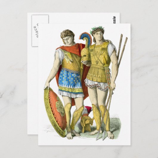 古代ギリシャの戦士 ポストカード (正面/裏面)
