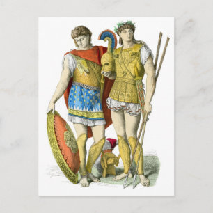 古代ギリシャの戦士 ポストカード