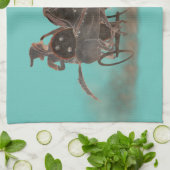 古代ギリシャの戦車と馬 キッチンタオル (折り畳み)