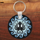 古代ギリシャの盾：タコ（水） キーホルダー (正面)
