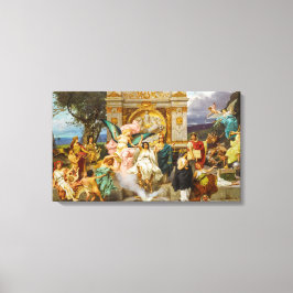 古代ギリシャの神々と女神オン山パルナッサス キャンバスプリント