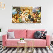 古代ギリシャの神々と女神オン山パルナッサス キャンバスプリント (インサイチュ (リビング))