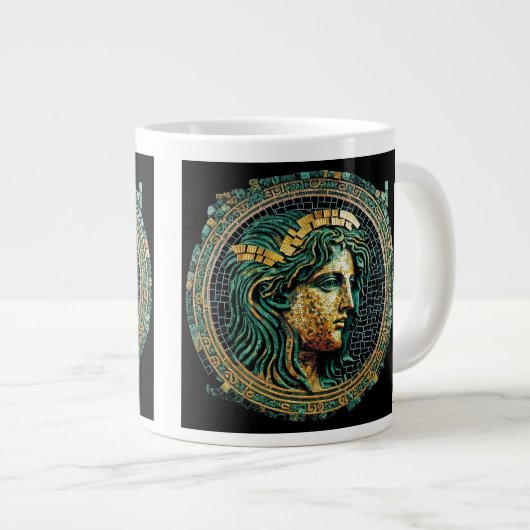古代ギリシャの神秘ジャンボマググ ジャンボコーヒーマグカップ (正面右)