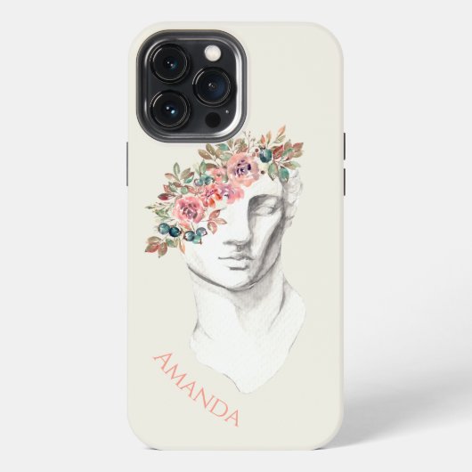 古代ギリシャの美少年 カスタムフォンケース iPhoneケース (裏面)