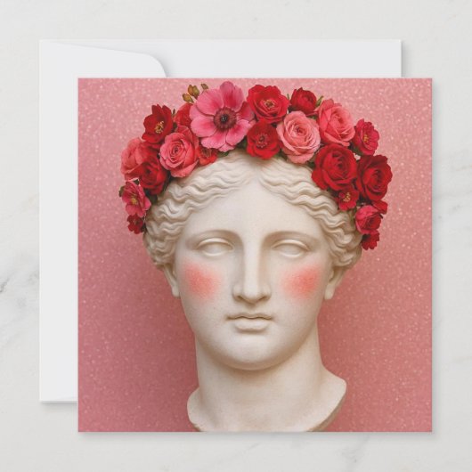 古代ギリシャの花の女性 カード (正面)