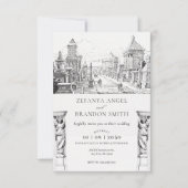 古代ギリシャの都市結婚式招待状 招待状 (正面)