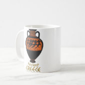 古代ギリシャの陶芸 コーヒーマグカップ (正面左)