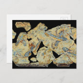 古代ギリシャの魚の絵画フレスコ画の壁画のレスト ポストカード (正面/裏面)
