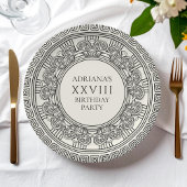 古代ギリシャまたはローマをテーマにした誕生日パーティー ペーパープレート