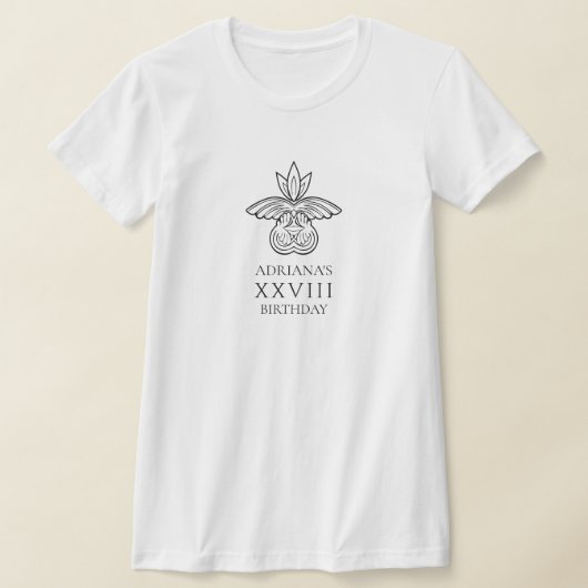 古代ギリシャまたはローマをテーマにした誕生日パーティー Tシャツ (レイダウン)