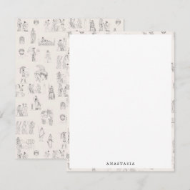 古代ギリシャクラシカルの歴史パターン ノートカード