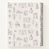 古代ギリシャクラシカルの歴史パターン ノートブック (裏面)