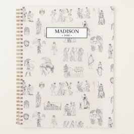 古代ギリシャクラシカルの歴史パターン プランナー手帳