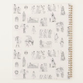 古代ギリシャクラシカルの歴史パターン プランナー手帳 (裏面)