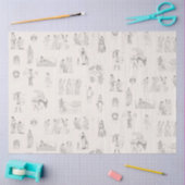 古代ギリシャクラシカルの歴史パターン 薄葉紙 (クラフト)