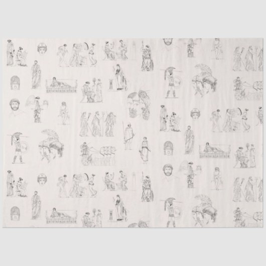 古代ギリシャクラシカルの歴史パターン 薄葉紙 (正面)