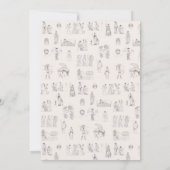 古代ギリシャクラシカルの歴史誕生日 招待状 (裏面)