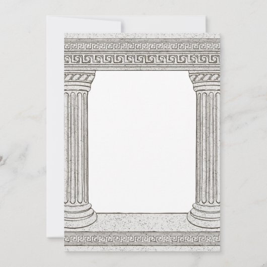 古代ギリシャパーティー招待状（2列） 招待状 (裏面)