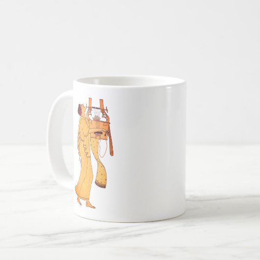 古代ギリシャミュージシャン歌&遊ズキタラ コーヒーマグカップ (正面左)